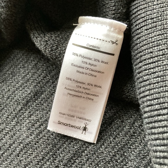 Smartwool Men’s Brookline Crew Black Wool Textured Sweater L - Picture 6 of 11